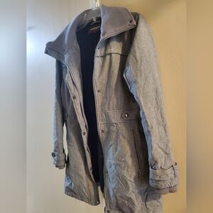 Woman Johnson & Murphy Gray Hooded Coat